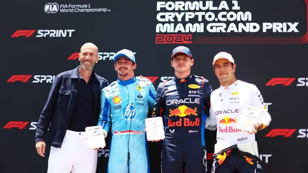sprint race f1 domenicali stefano ceo formula1 motogp liberty media gp miami 2024 zidane leclerc verstappen perez ferrari red bull