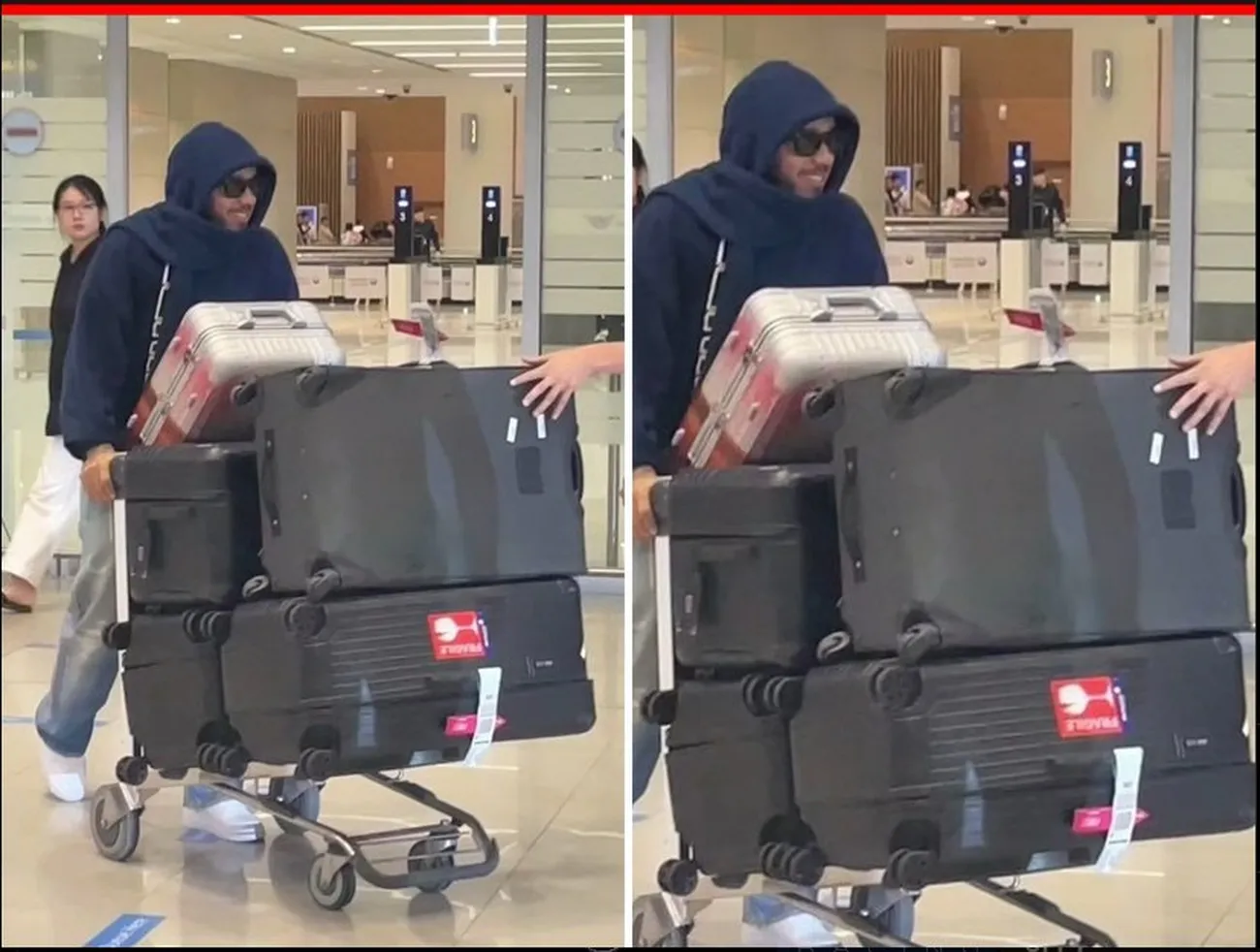 F1 | Hamilton in viaggio verso l'Italia: spottato in aeroporto - FOTO