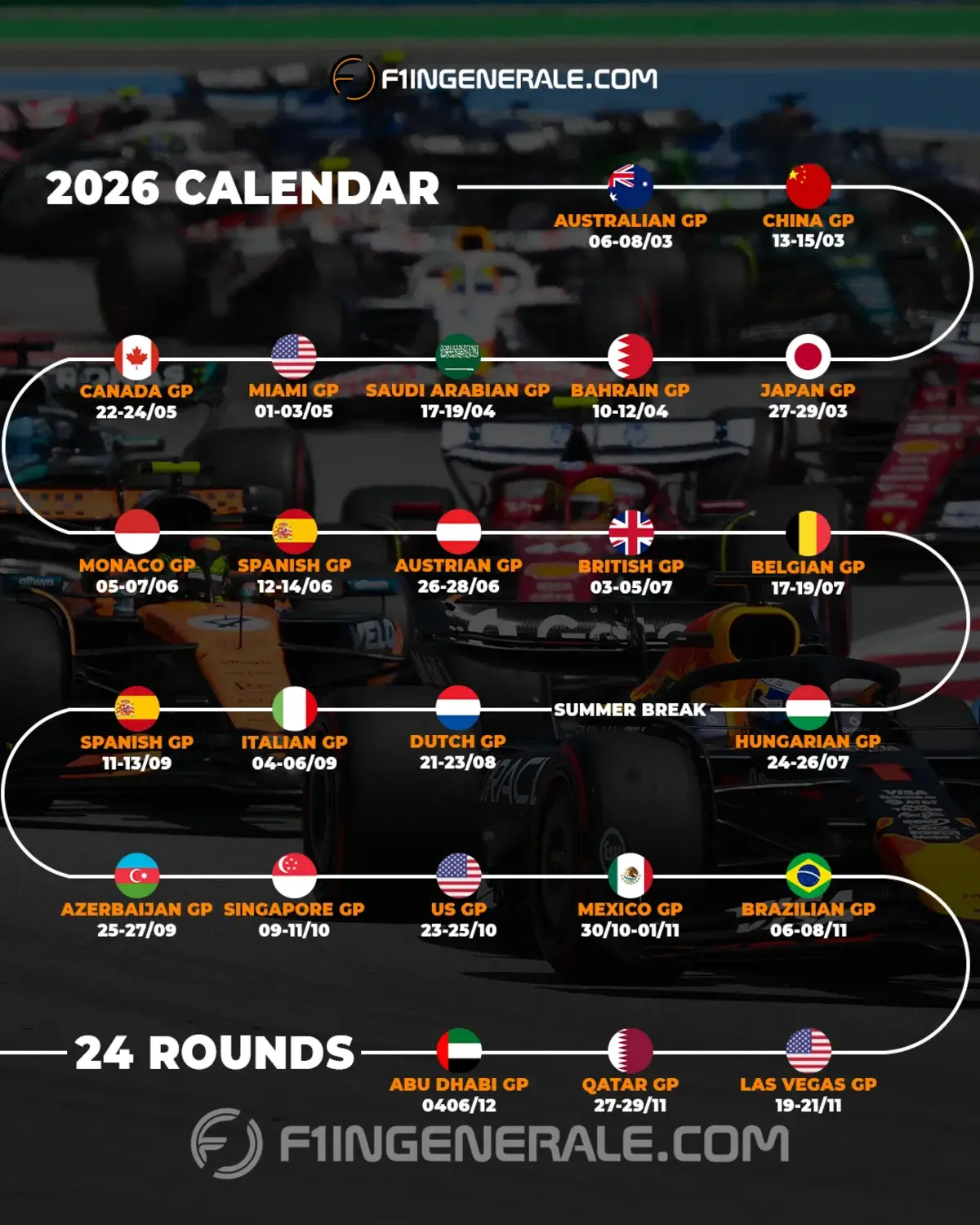 calendario 2026 stagione f1 ufficiale imola futuro addio formula 1 