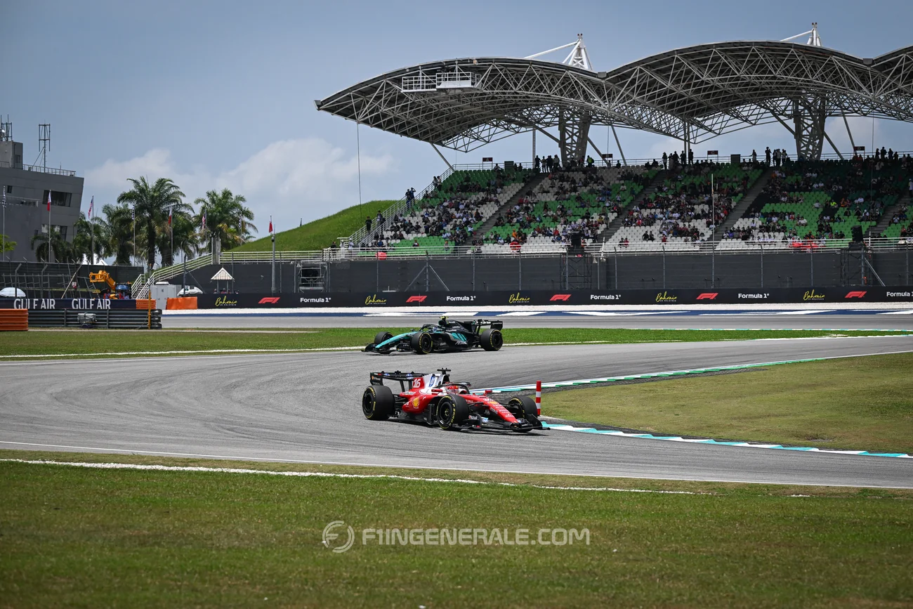 Sepang, Malaysia, 2nd October 2026, Charles Leclerc Kimi Antonelli at the Formula 1 Gulf Air Bahrain Grand Prix in Malaysia, Copyright Marco Talluto
